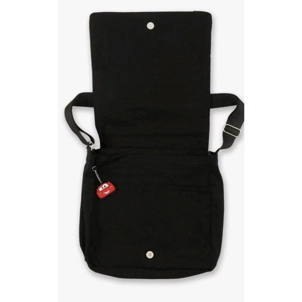 DISNEY Pixar Cars Rust-Eze Flames‎ Patch & Lighting Mcqueen Charm  Messenger Bag